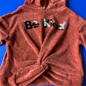 Kids 'Be Kind' Rust Hoodie